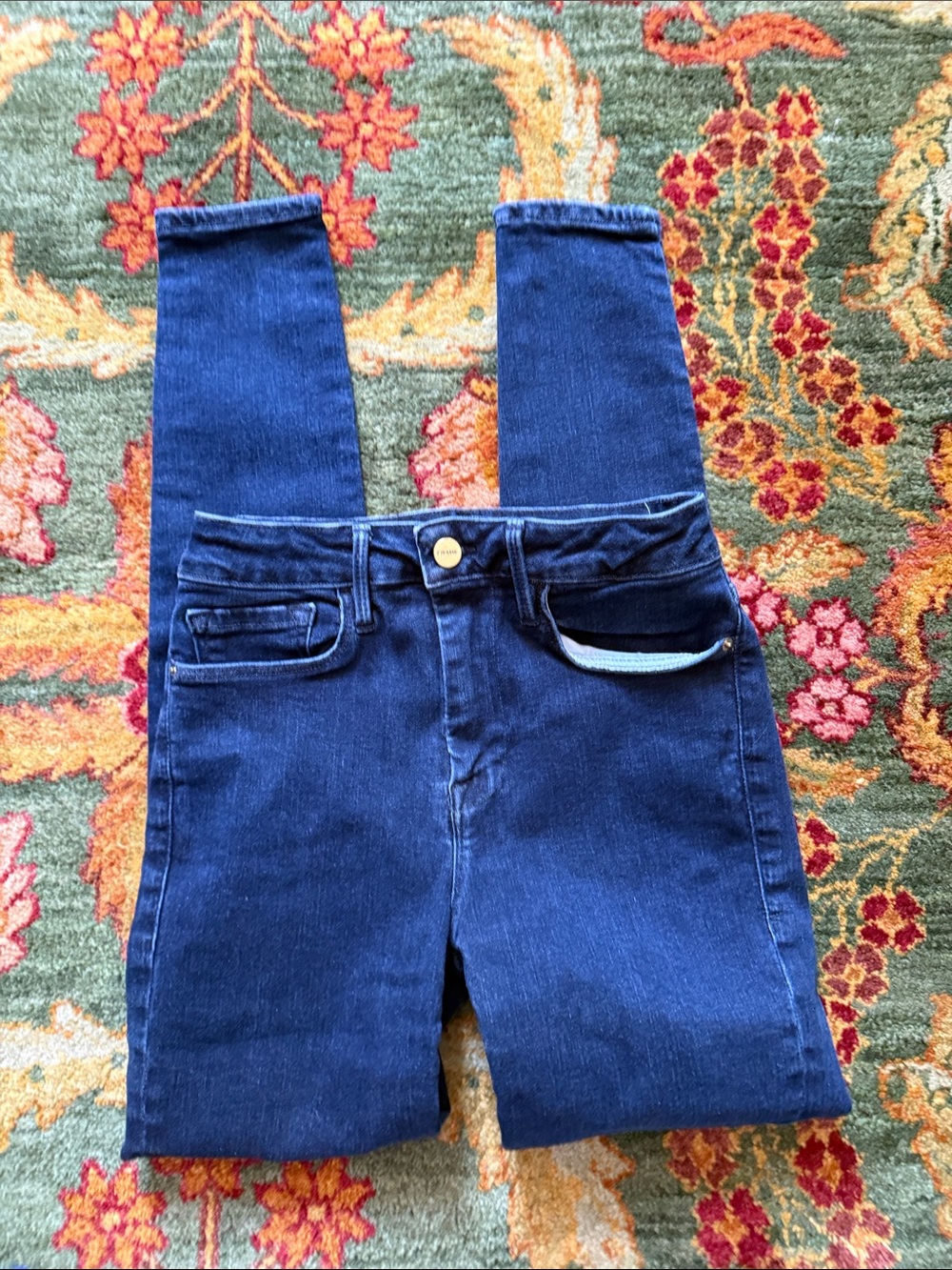 Frame Le One Skinny Denim Dark Wash Jeans size 1